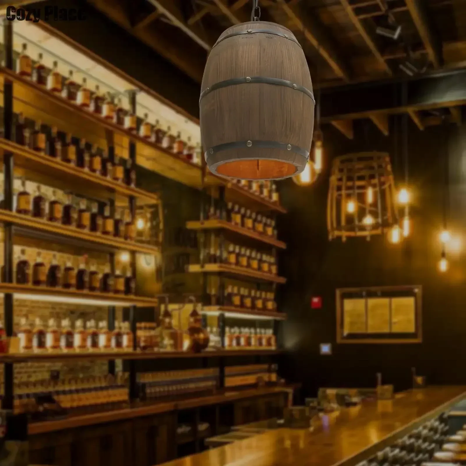 Wine & Beer Tours Of Nova Scotia - مصباح ريفي عتيق، ثريا خشبية معلقة،