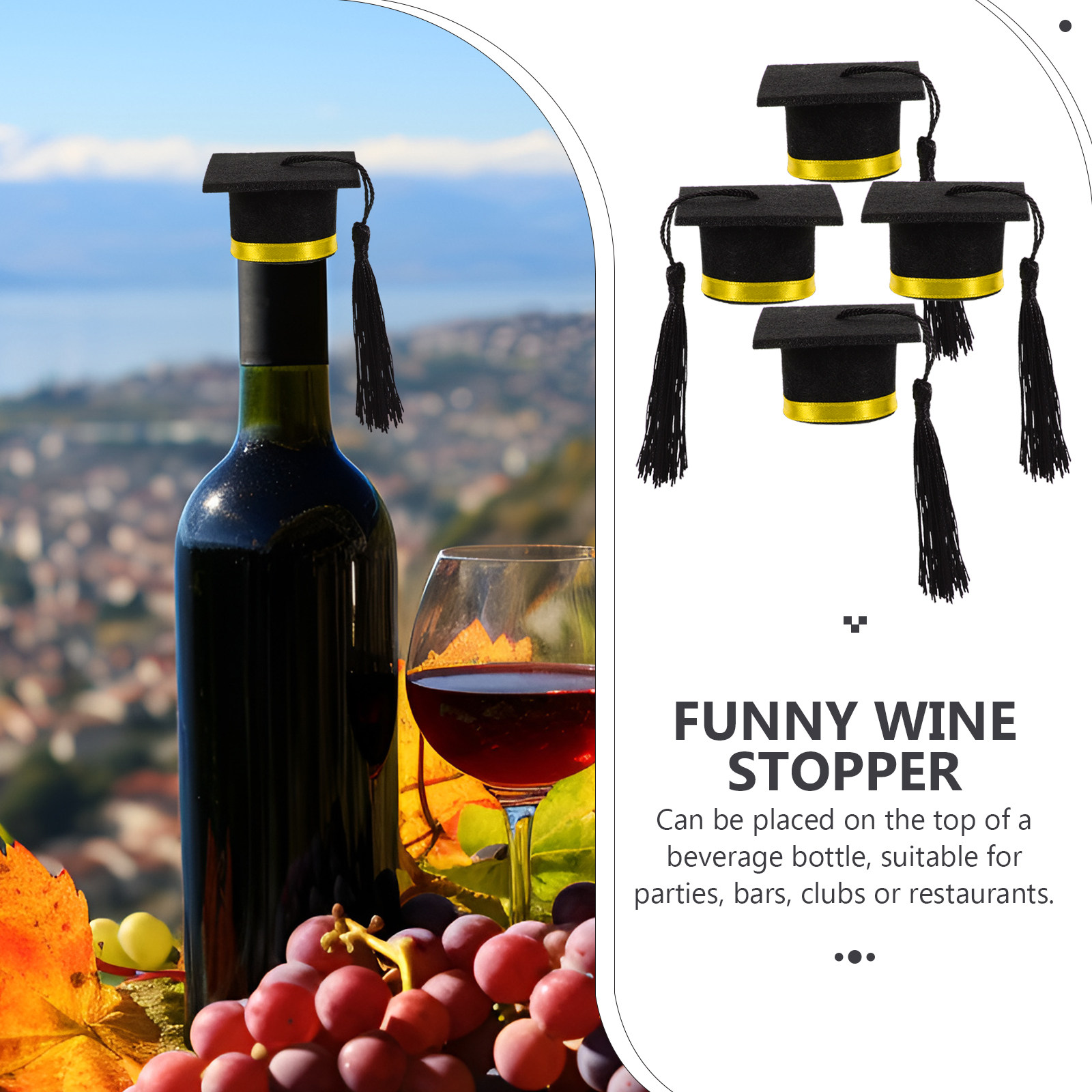4 قطع من أغطية زجاجات على شكل  - مراجعة Wine Beer Festival وسعره