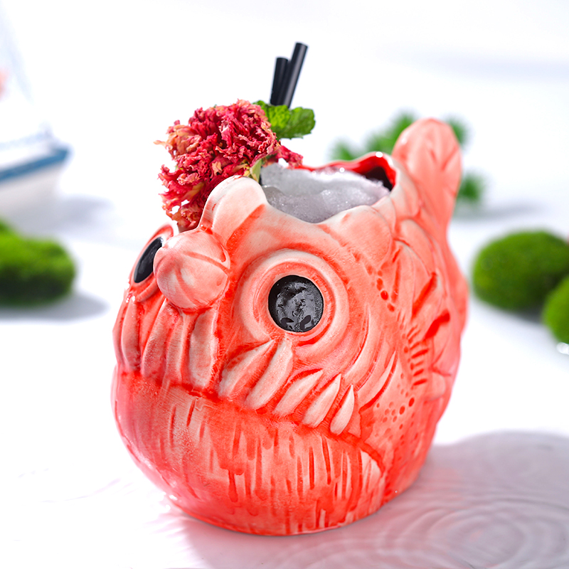 لطيف فانوس الأسماك كوكتيل زجاج - مراجعة Wine With Beer Cocktail وسعره